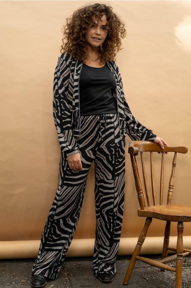 BAMBI PATCHWORK ZEBRA 7558 001 BLACK